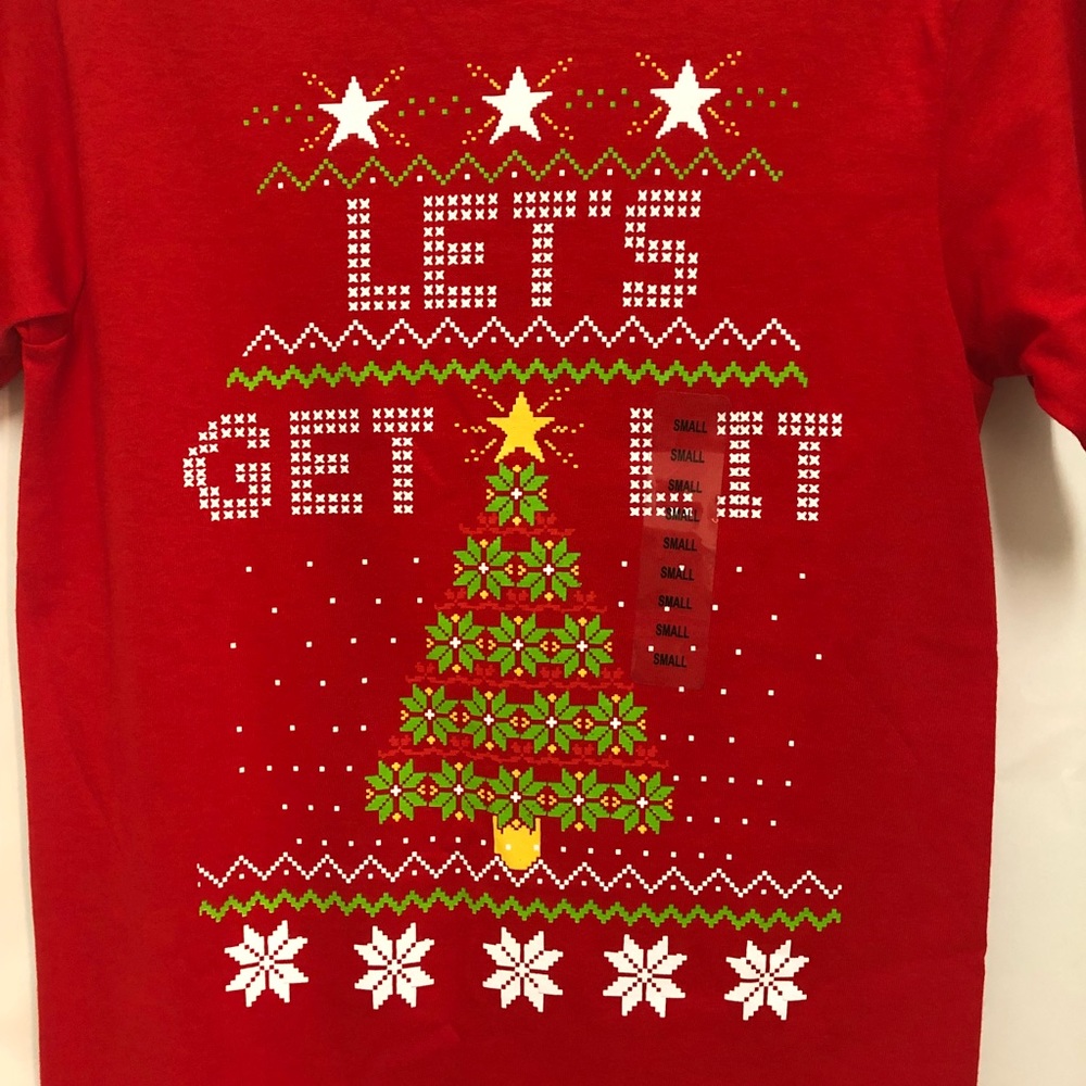 Unisex LET’S GET LIT Christmas Graphic Tee